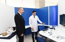 Президент Ильхам Алиев принял участие в открытии комплекса “ASAN Həyat” в Имишли (ФОТО)