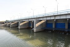 Президент Ильхам Алиев принял участие в церемонии открытия нового канала-притока реки Араз (ФОТО)