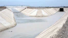 Президент Ильхам Алиев принял участие в церемонии открытия нового канала-притока реки Араз (ФОТО)