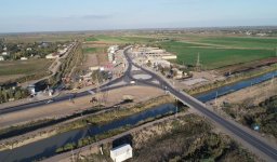 Президент Ильхам Алиев принял участие в открытии части автодороги Мингячевир-Бахрамтепе (ФОТО)