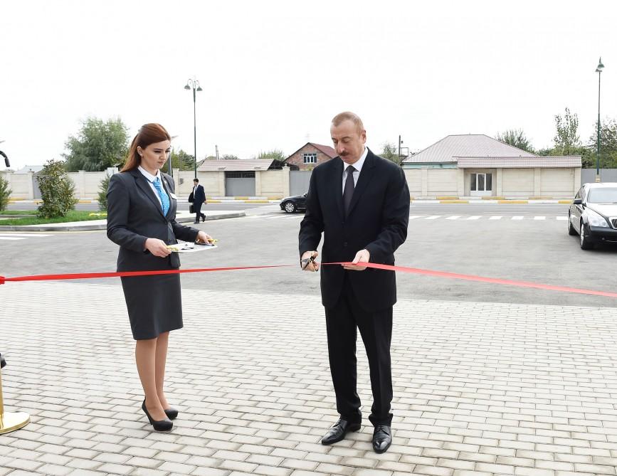 Президент Ильхам Алиев принял участие в открытии комплекса “ASAN Həyat” в Имишли (ФОТО)