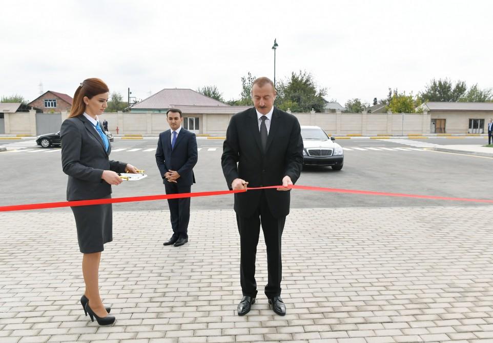 Президент Ильхам Алиев принял участие в открытии комплекса “ASAN Həyat” в Имишли (ФОТО)