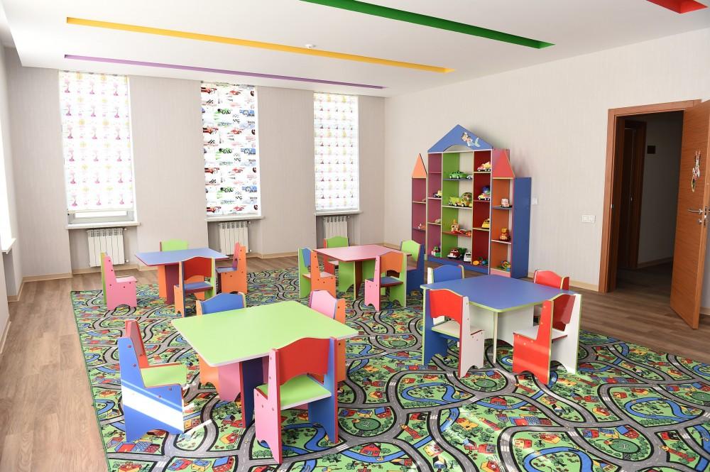 Президент Ильхам Алиев принял участие в открытии яслей-детсада, построенного в Имишли по инициативе Фонда Гейдара Алиева (ФОТО)