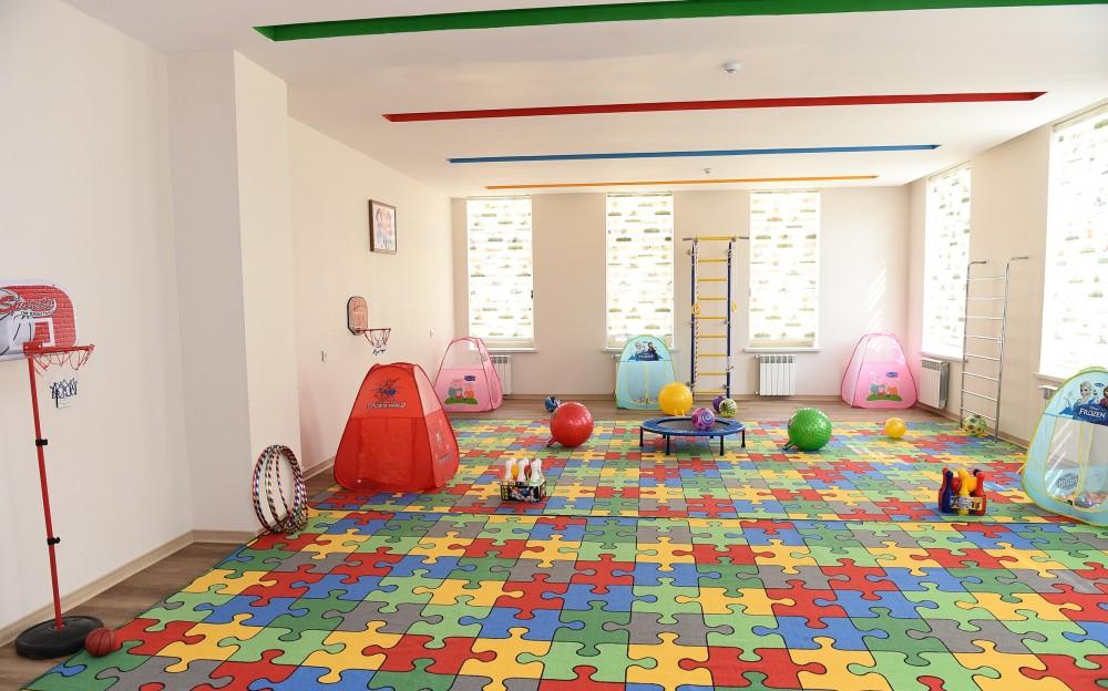 Президент Ильхам Алиев принял участие в открытии яслей-детсада, построенного в Имишли по инициативе Фонда Гейдара Алиева (ФОТО)