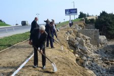 В ИВ района сообщили о ситуации на Зыхском шоссе в Баку после оползня (ФОТО/ВИДЕО)