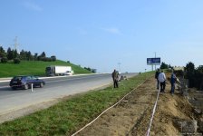 В ИВ района сообщили о ситуации на Зыхском шоссе в Баку после оползня (ФОТО/ВИДЕО)