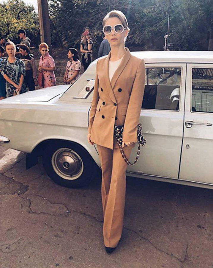 Российская звезда Светлана Устинова в Баку на съемках фильма о Муслиме Магомаеве (ФОТО)