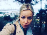 Российская актриса Мария Шалаева в Баку (ФОТО)