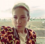 Российская актриса Мария Шалаева в Баку (ФОТО)