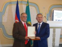 В Баку торжественно отметили  25-летие Общества дружбы "Азербайджан-Казахстан" имени Гейдара Алиева (ФОТО)