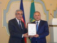 В Баку торжественно отметили  25-летие Общества дружбы "Азербайджан-Казахстан" имени Гейдара Алиева (ФОТО)