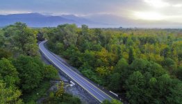 Президент Ильхам Алиев принял участие в открытии автодороги Гах-Гыпчаг-Агязы (ФОТО)