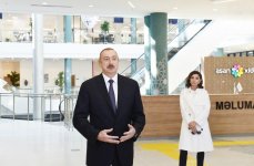 Президент Ильхам Алиев и Первая леди Мехрибан Алиева приняли участие в открытии комплекса “ASAN Həyat” в Шеки (ФОТО) (версия 2)
