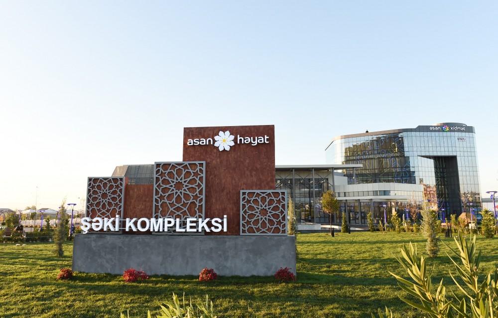 Президент Ильхам Алиев и Первая леди Мехрибан Алиева приняли участие в открытии комплекса “ASAN Həyat” в Шеки (ФОТО) (версия 2)