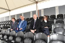 Президент Ильхам Алиев и Первая леди Мехрибан Алиева приняли участие в открытии Карабахского коневодческого комплекса (ФОТО)