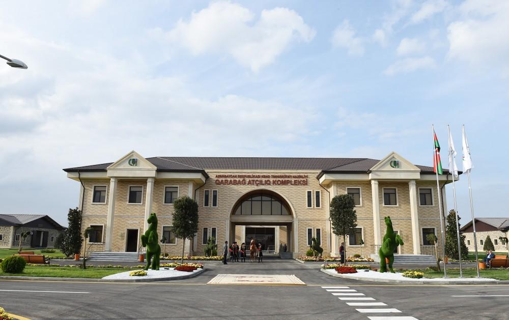 Президент Ильхам Алиев и Первая леди Мехрибан Алиева приняли участие в открытии Карабахского коневодческого комплекса (ФОТО)