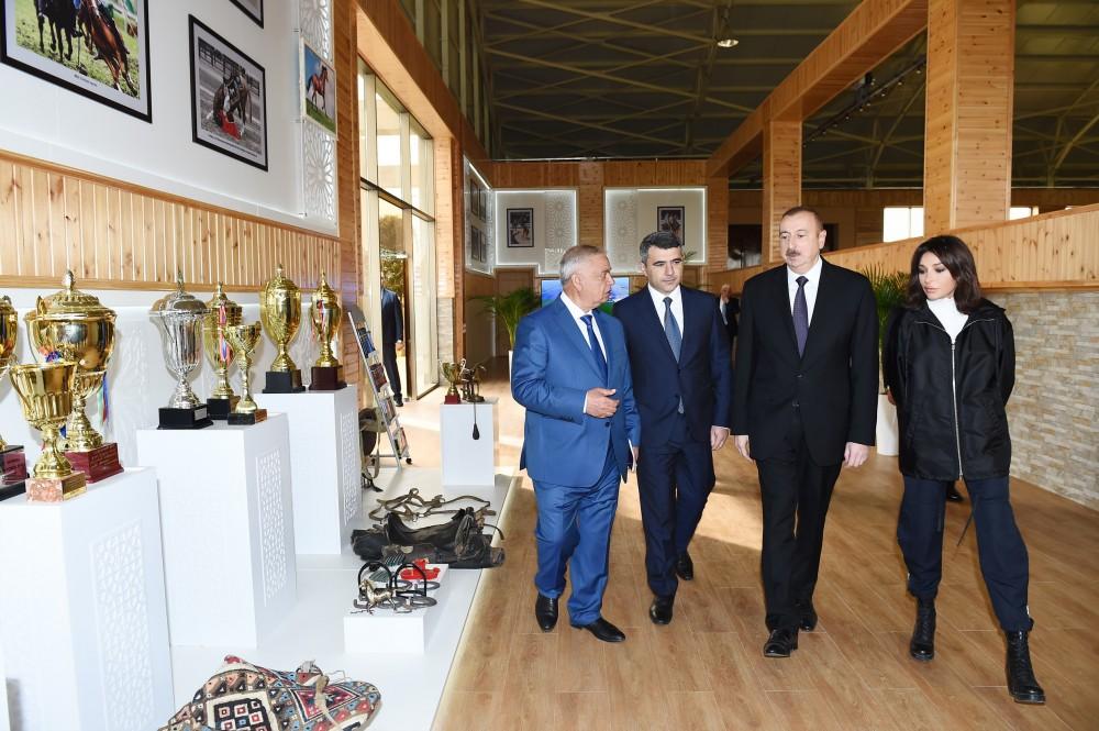 Президент Ильхам Алиев и Первая леди Мехрибан Алиева приняли участие в открытии Карабахского коневодческого комплекса (ФОТО)