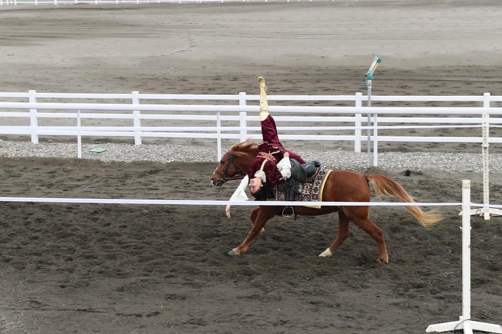 Президент Ильхам Алиев и Первая леди Мехрибан Алиева приняли участие в открытии Карабахского коневодческого комплекса (ФОТО)