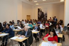 В Бакинском филиале МГУ имени М.В.Ломоносова прошел уникальный Международный географический диктант-2018 (ФОТО)