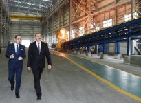 Президент Ильхам Алиев принял участие в открытии завода цветных металлов и ферросплавов в Сумгайыте (ФОТО)