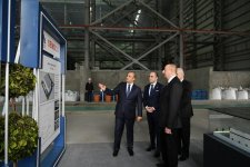 Президент Ильхам Алиев принял участие в открытии завода цветных металлов и ферросплавов в Сумгайыте (ФОТО)