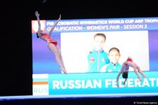 Лучшие моменты первого дня Кубка мира по акробатической гимнастике в Баку  (ФОТОРЕПОРТАЖ)