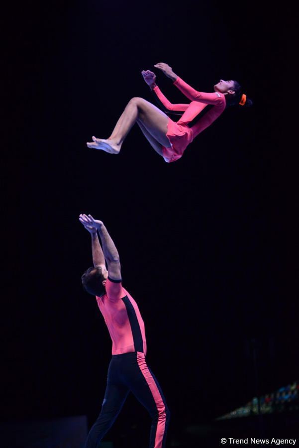 В Баку прошла церемония открытия Кубка мира по акробатической гимнастике (ФОТОРЕПОРТАЖ)