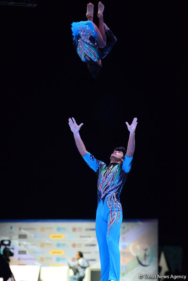В Баку прошла церемония открытия Кубка мира по акробатической гимнастике (ФОТОРЕПОРТАЖ)