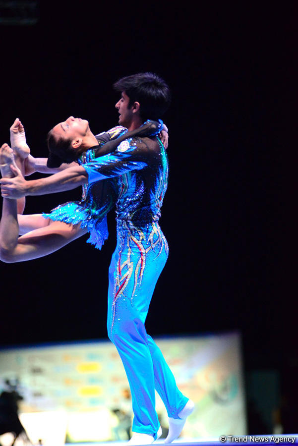В Баку прошла церемония открытия Кубка мира по акробатической гимнастике (ФОТОРЕПОРТАЖ)