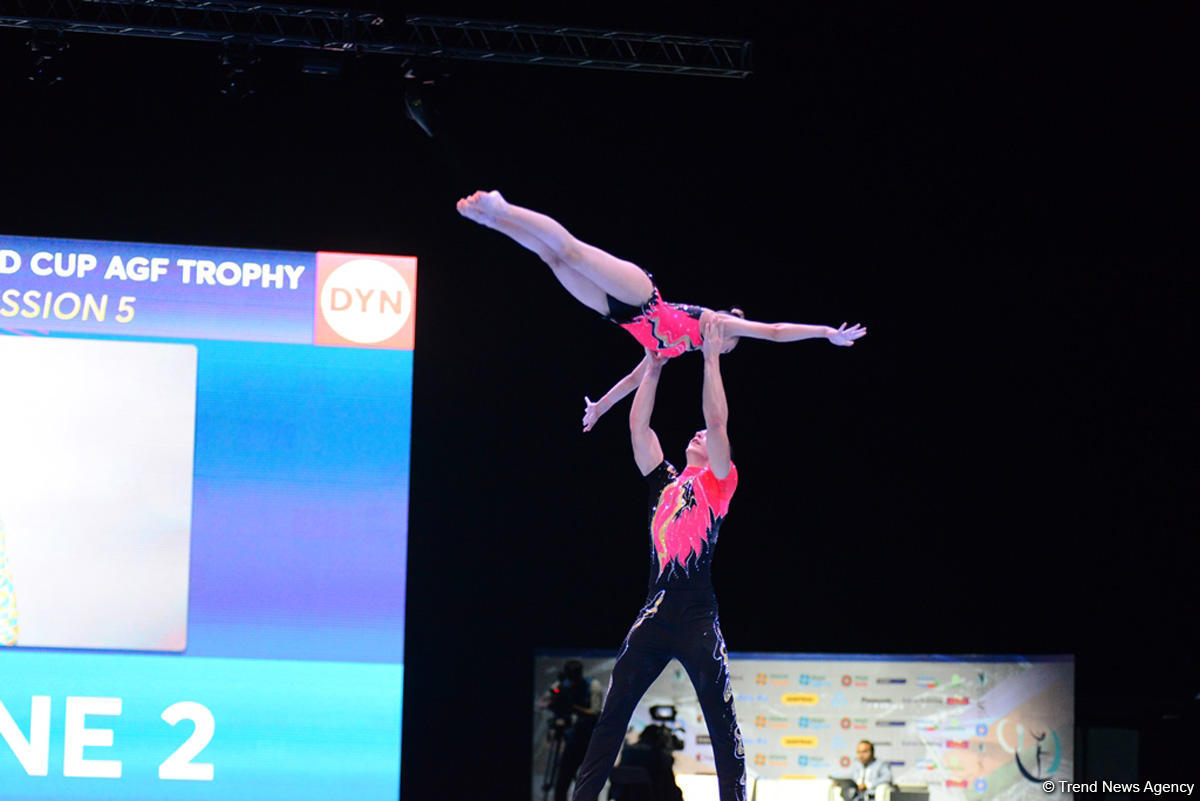 В Баку прошла церемония открытия Кубка мира по акробатической гимнастике (ФОТОРЕПОРТАЖ)