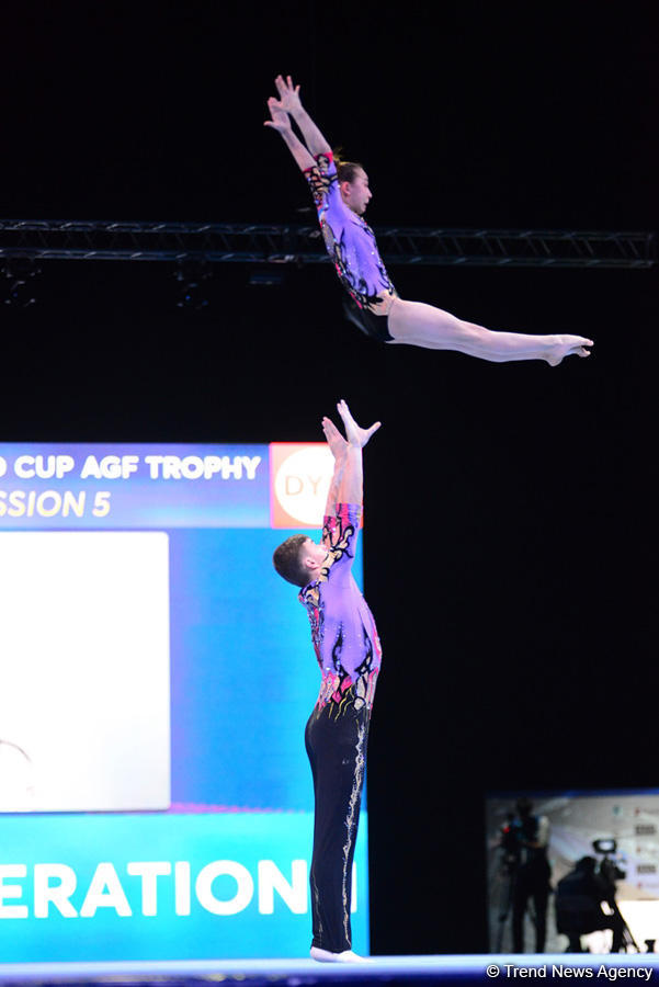 В Баку прошла церемония открытия Кубка мира по акробатической гимнастике (ФОТОРЕПОРТАЖ)