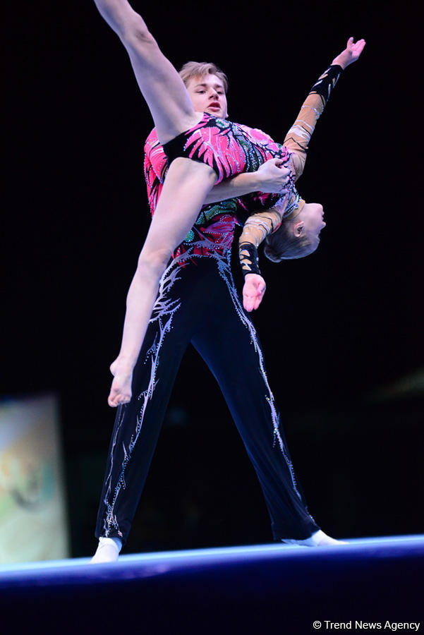 В Баку прошла церемония открытия Кубка мира по акробатической гимнастике (ФОТОРЕПОРТАЖ)