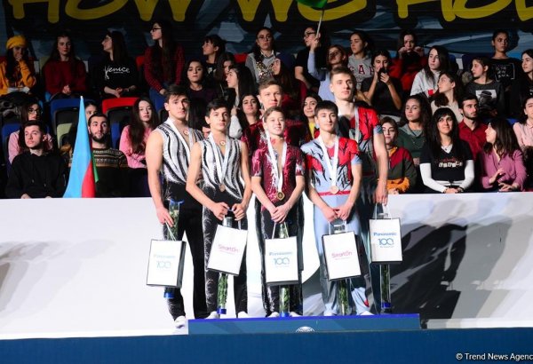 Состоялась церемония награждения победителей и призеров Кубка мира по акробатической гимнастике в Баку (ФОТО)