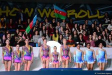 Состоялась церемония награждения победителей и призеров Кубка мира по акробатической гимнастике в Баку (ФОТО)