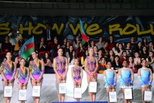Состоялась церемония награждения победителей и призеров Кубка мира по акробатической гимнастике в Баку (ФОТО)