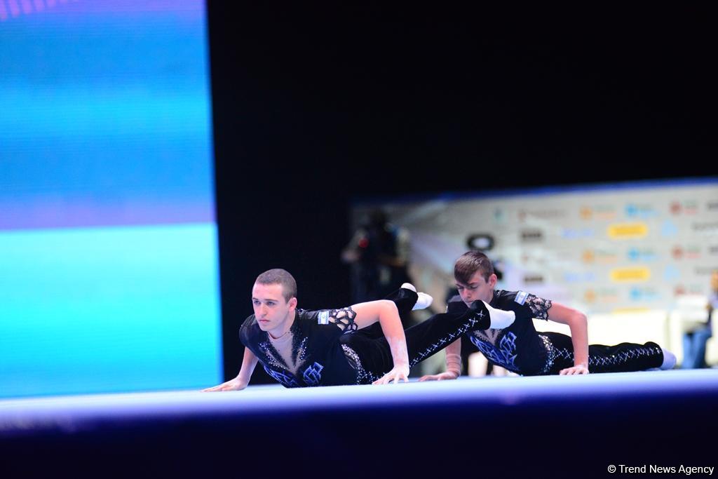 Стартовали финалы Кубка мира по акробатической гимнастике в Баку (ФОТО)