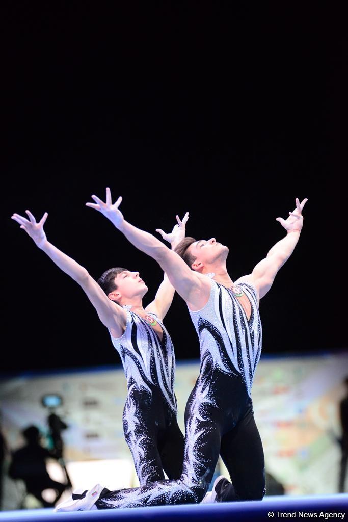 Лучшие моменты последнего дня Кубка мира по акробатической гимнастике в Баку (ФОТОРЕПОРТАЖ)