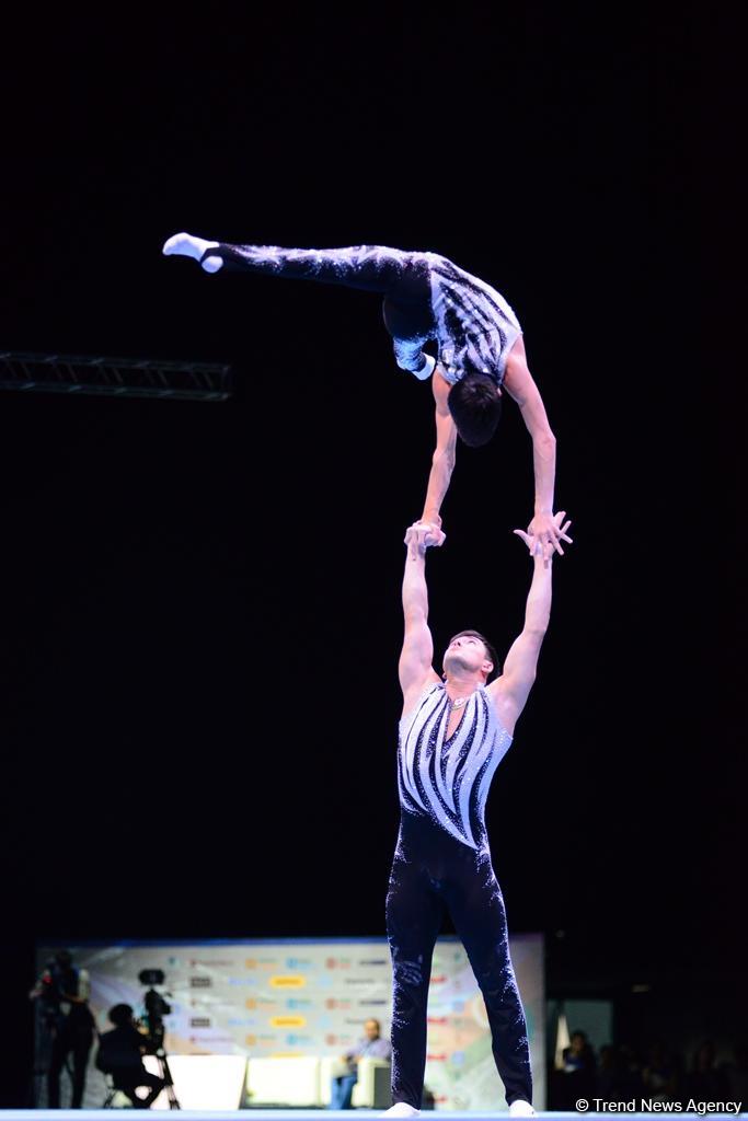 Лучшие моменты последнего дня Кубка мира по акробатической гимнастике в Баку (ФОТОРЕПОРТАЖ)