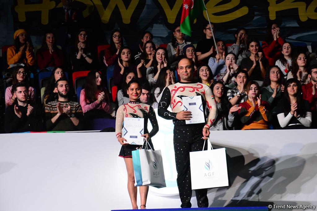 Состоялась церемония награждения победителей и призеров Кубка мира по акробатической гимнастике в Баку (ФОТО)