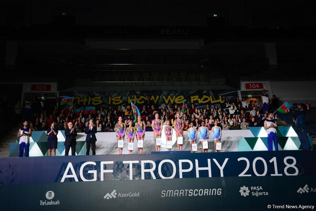 Состоялась церемония награждения победителей и призеров Кубка мира по акробатической гимнастике в Баку (ФОТО)