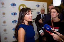 Вице-президент Фонда Гейдара Алиева Лейла Алиева приняла участие в торжественной церемонии открытия бюста Насими в Москве (ФОТО)