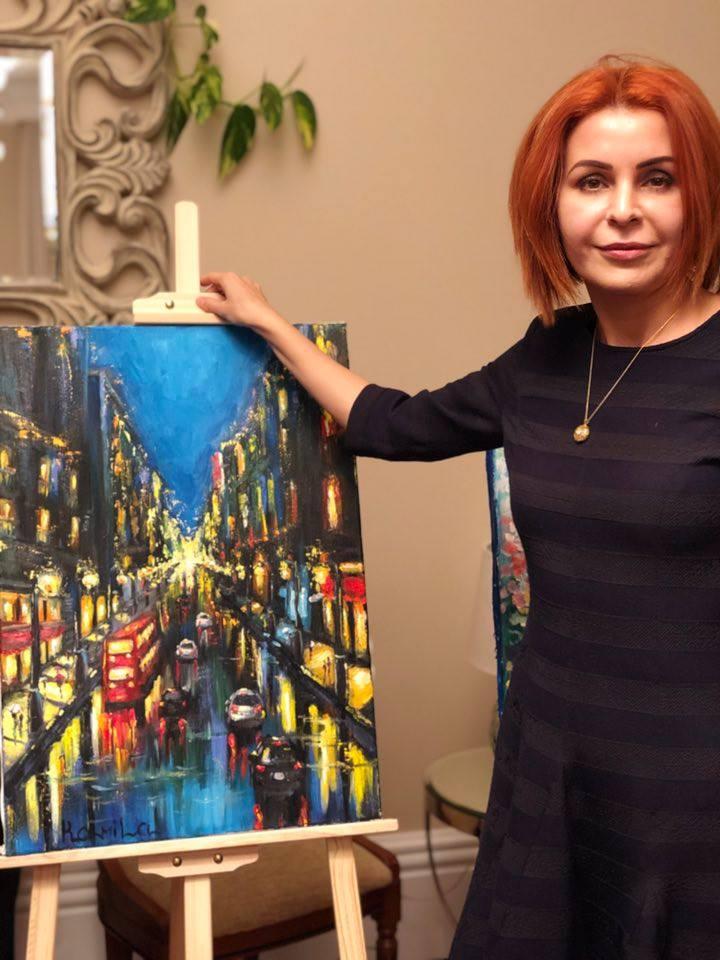 Посол Великобритании пригласила домой азербайджанских художников (ФОТО)