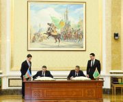 В Ашхабаде состоялось подписание азербайджано-туркменских документов (ФОТО)