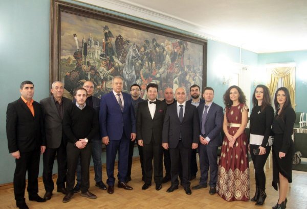 Азербайджанских музыкантов встретили бурными аплодисментами в России (ФОТО)