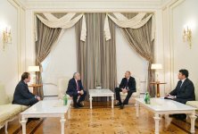 Президент Ильхам Алиев принял известных религиозных деятелей США (ФОТО)