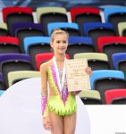 Прошла церемония награждения призеров третьего дня соревнований 25-го первенства Азербайджана по художественной гимнастике (ФОТО)