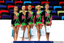 В Баку прошла церемония награждения победителей и призеров пятого Межрегионального кубка по художественной гимнастике (ФОТО)