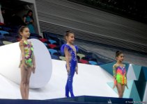 В Баку прошла церемония награждения победителей и призеров пятого Межрегионального кубка по художественной гимнастике (ФОТО)
