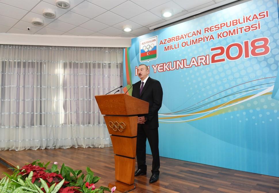 Президент Ильхам Алиев: 2018 год был очень успешным для Азербайджана, страна достигла больших успехов в том числе в области спорта (ФОТО)