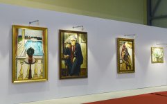 Президент Ильхам Алиев и Первая леди Мехрибан Алиева ознакомились с выставкой в связи с 90-летним юбилеем народного художника Таира Салахова (ФОТО)